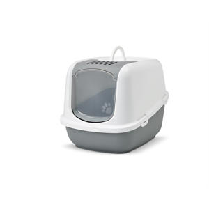 kattenbak Nestor Jumbo Koudgrijs/Wit 66,5X48,5X46,5 cm