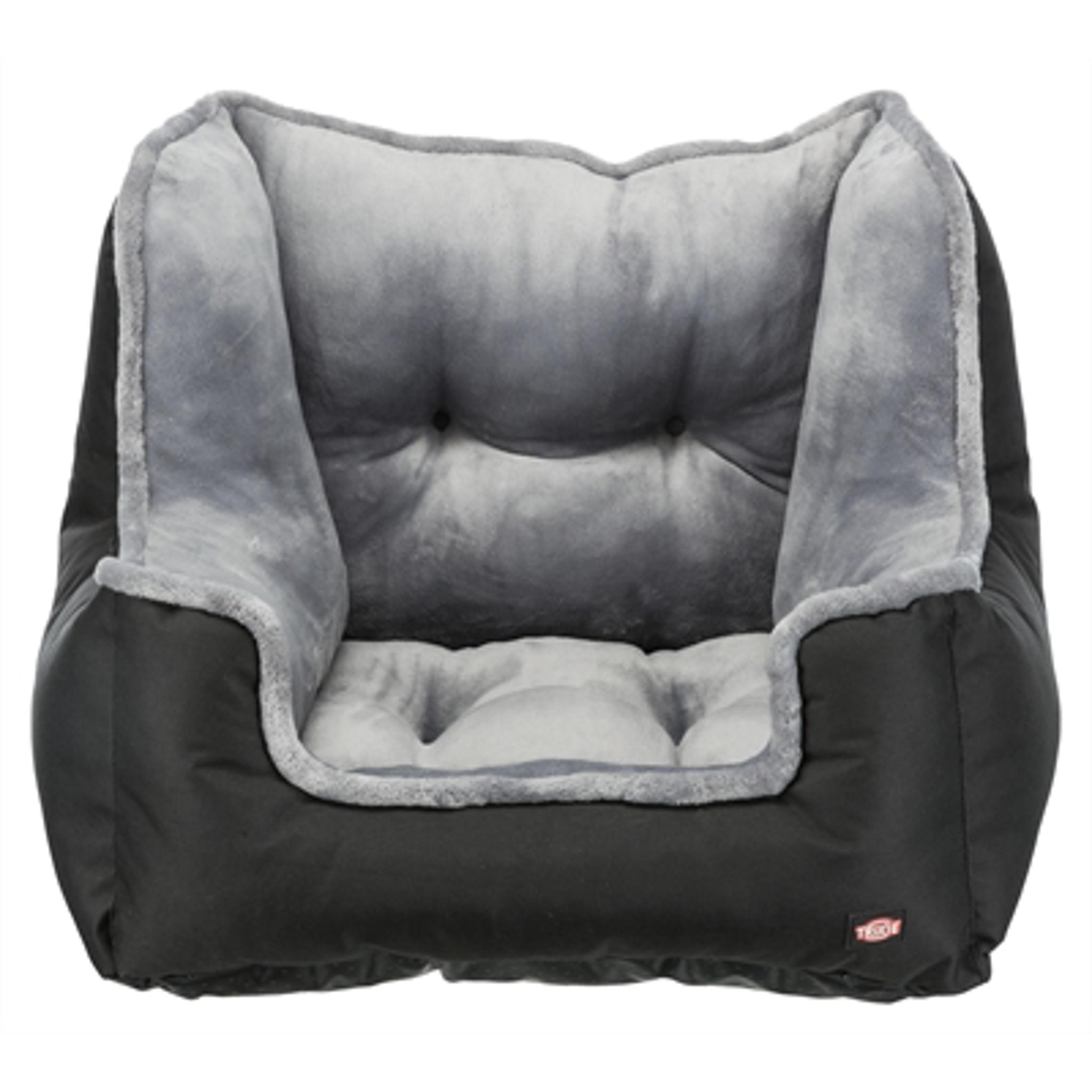 Trixie autostoel hond zwart/grijs 45x40x28 cm Trixie autostoel hond zwart/grijs 45x40x28 cm
