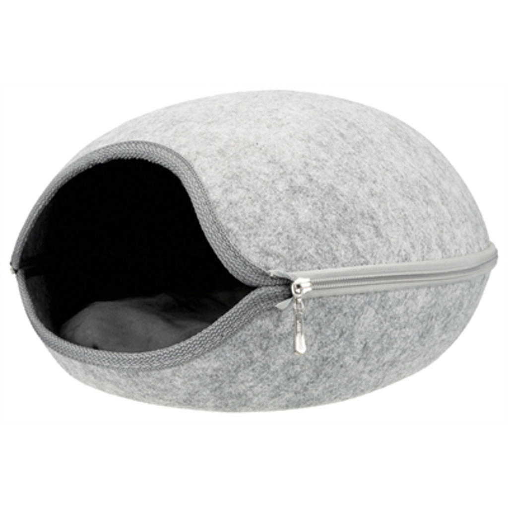 Trixie kattenmand Relax Iglo Luna Lichtgrijs 40X24X46 cm