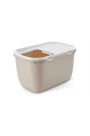 kattenbak Hop In Giant Wit/Mokka 74X50X43,5 cm