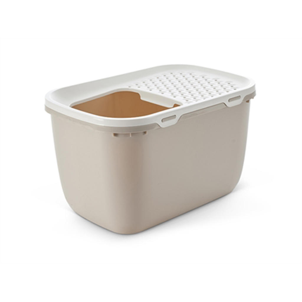 Savic kattenbak Hop In Giant Wit/Mokka 74X50X43,5 cm