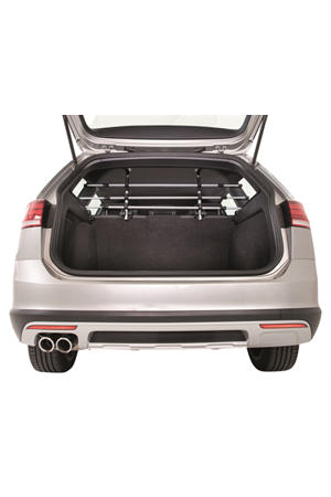 hondenrek Auto Zilver/Zwart 96-163X34-48 cm