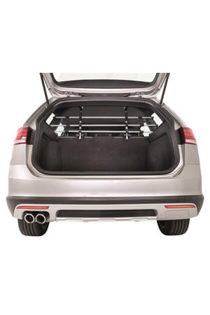 hondenrek Auto Zilver/Zwart 96-163X34-48 cm
