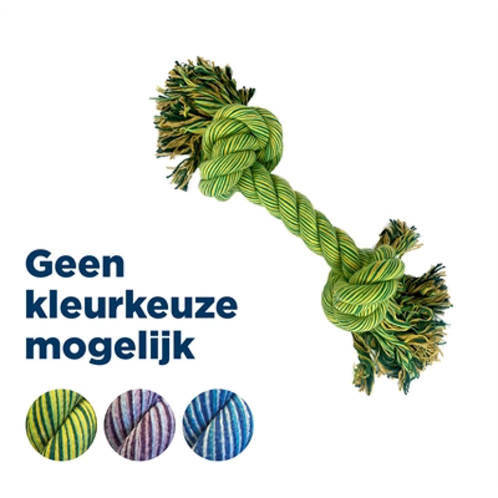 Happy Pet hondenspeelgoed flostouw Flossin Fun 2 Knoop Super Size 50x13x13 cm