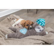thumbnail: Trixie puppy / hondenknuffel met hartslag simulator Luiaard Grijs 34 cm