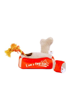 hondenspeelgoed Hide & Seek met bot/flostouw/bal 21X12X14 cm