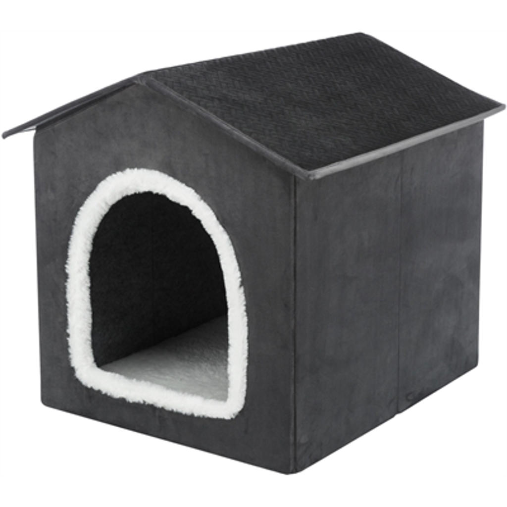 Trixie hondenmand / kattenmand Huis Livia Grijs / Wit 50 x 50 x 54 cm
