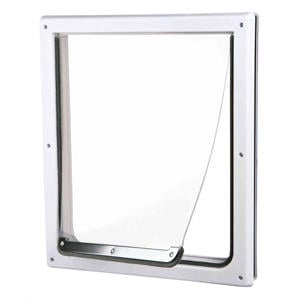 hondenluik 2-wegs Wit M-XL 39 x 45 cm