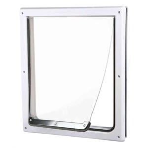 hondenluik 2-wegs Wit M-XL 39 x 45 cm