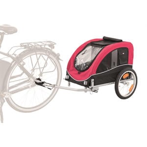 hondenfietskar Zwart/Rood 75X63X68 cm