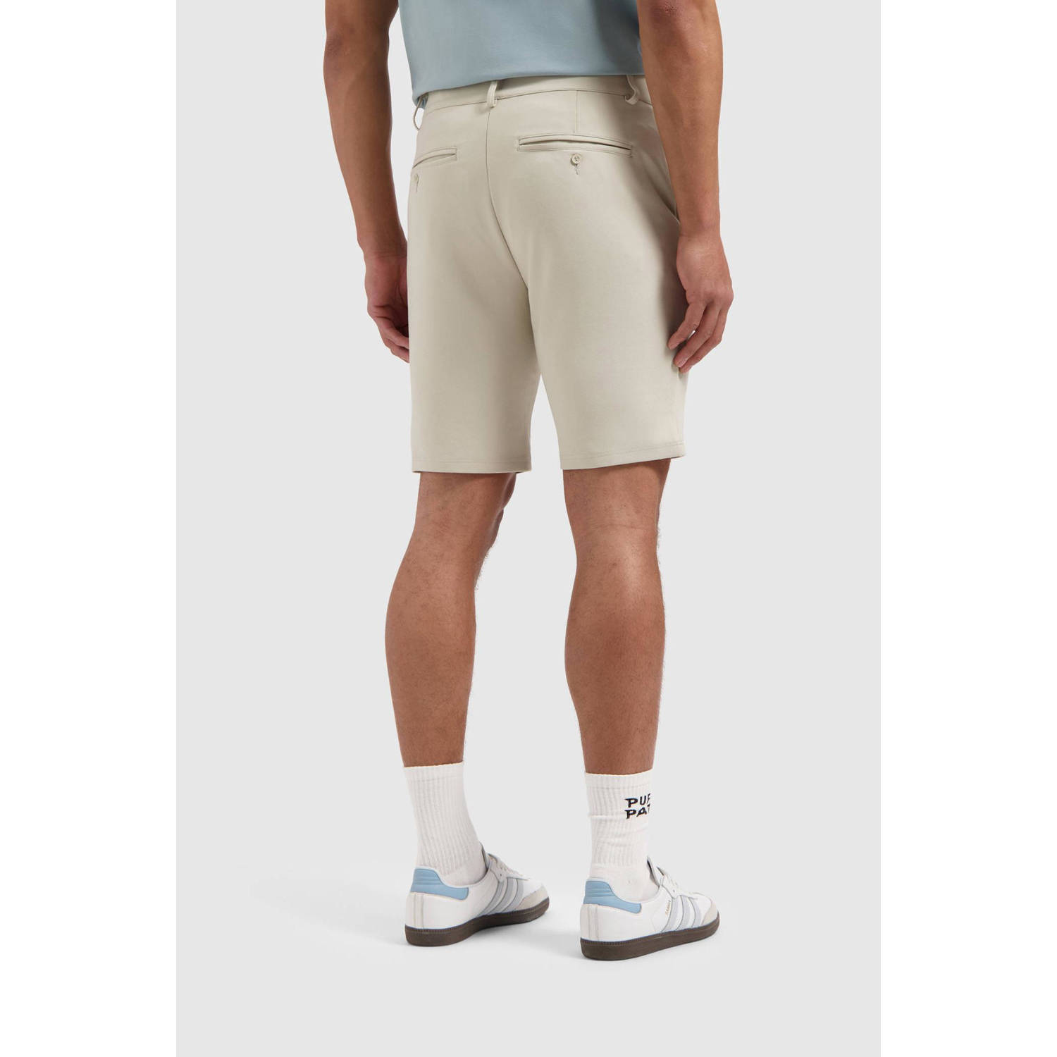 Pure Path slim chino short zand