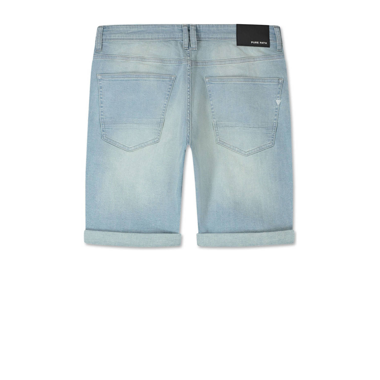 Pure Path denim skinny short