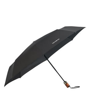 paraplu Wood Classic S 3 Sect. Auto O/C Short zwart