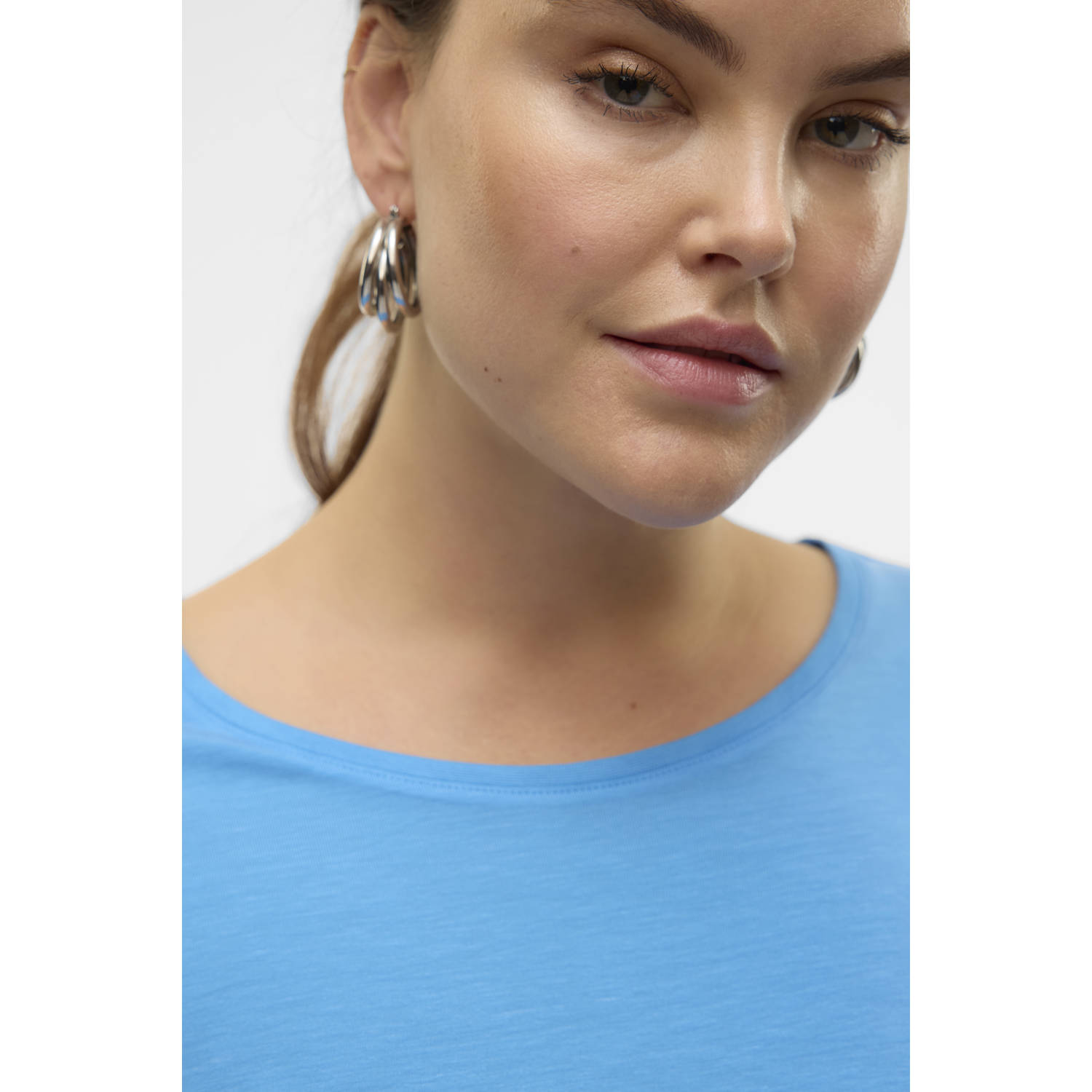 VERO MODA CURVE T-shirt VMAYA blauw