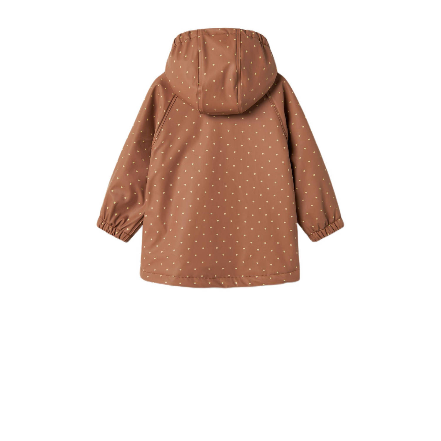 LIL' ATELIER MINI regenjas NMFLADRY10 met all over print roestbruin