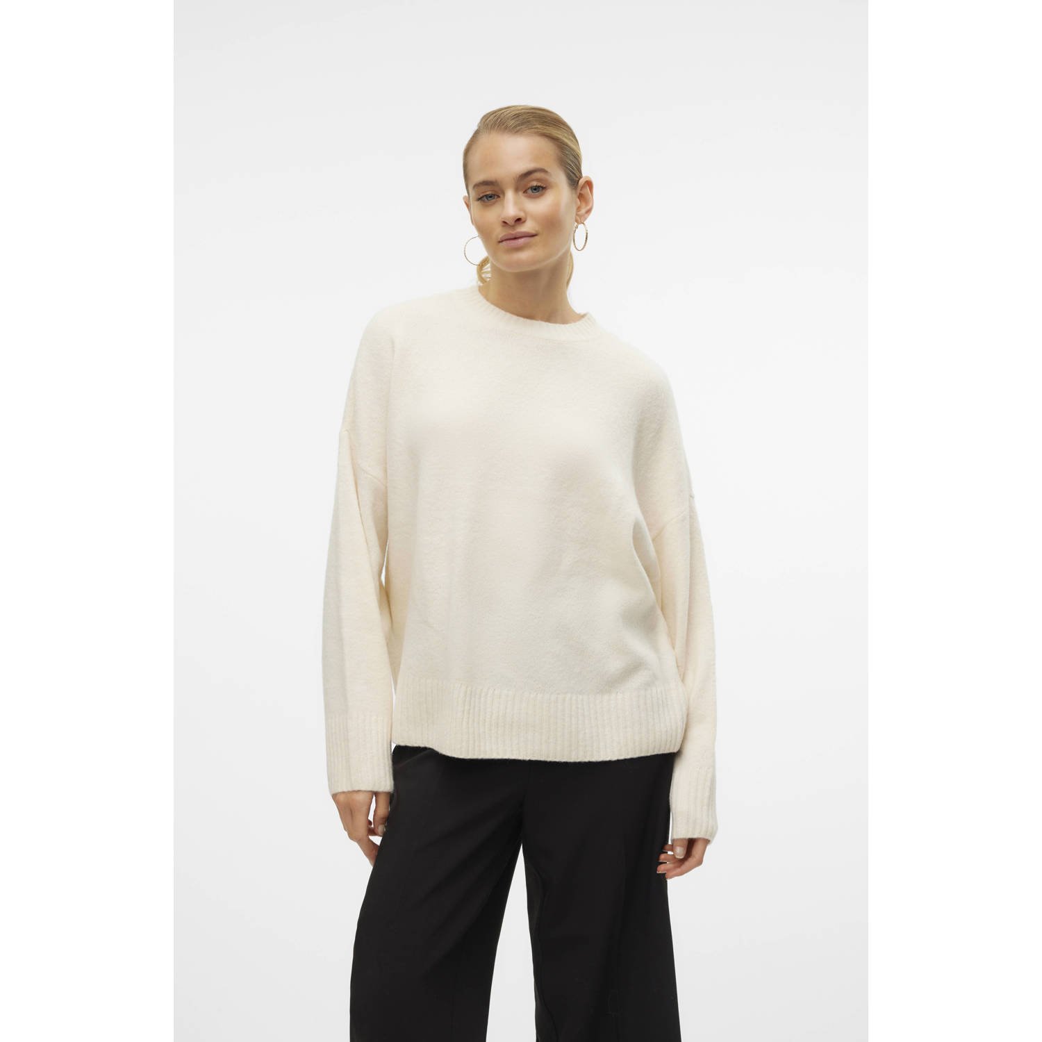 Vero Moda Gebreide trui VMBOOM LS O-NECK PULLOVER GA NOOS