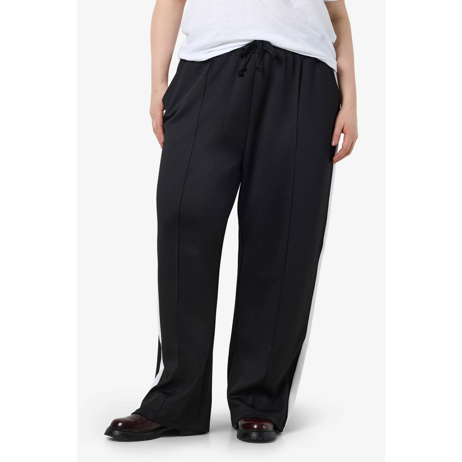 NOISY MAY Curve straight fit broek NMJENNA zwart