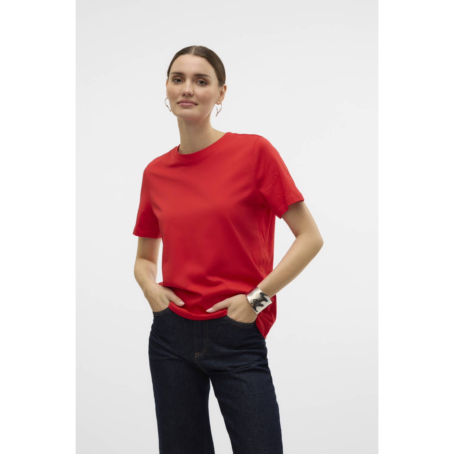 Vero Moda Shirt met korte mouwen VMPAULINA SS T-SHIRT GA JRS NOOS