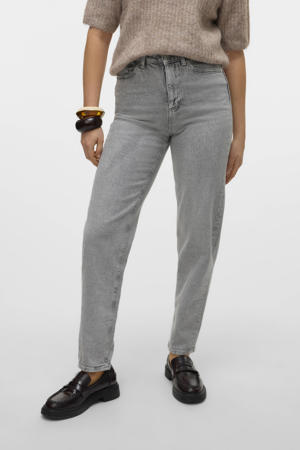 high waist mom jeans grey denim