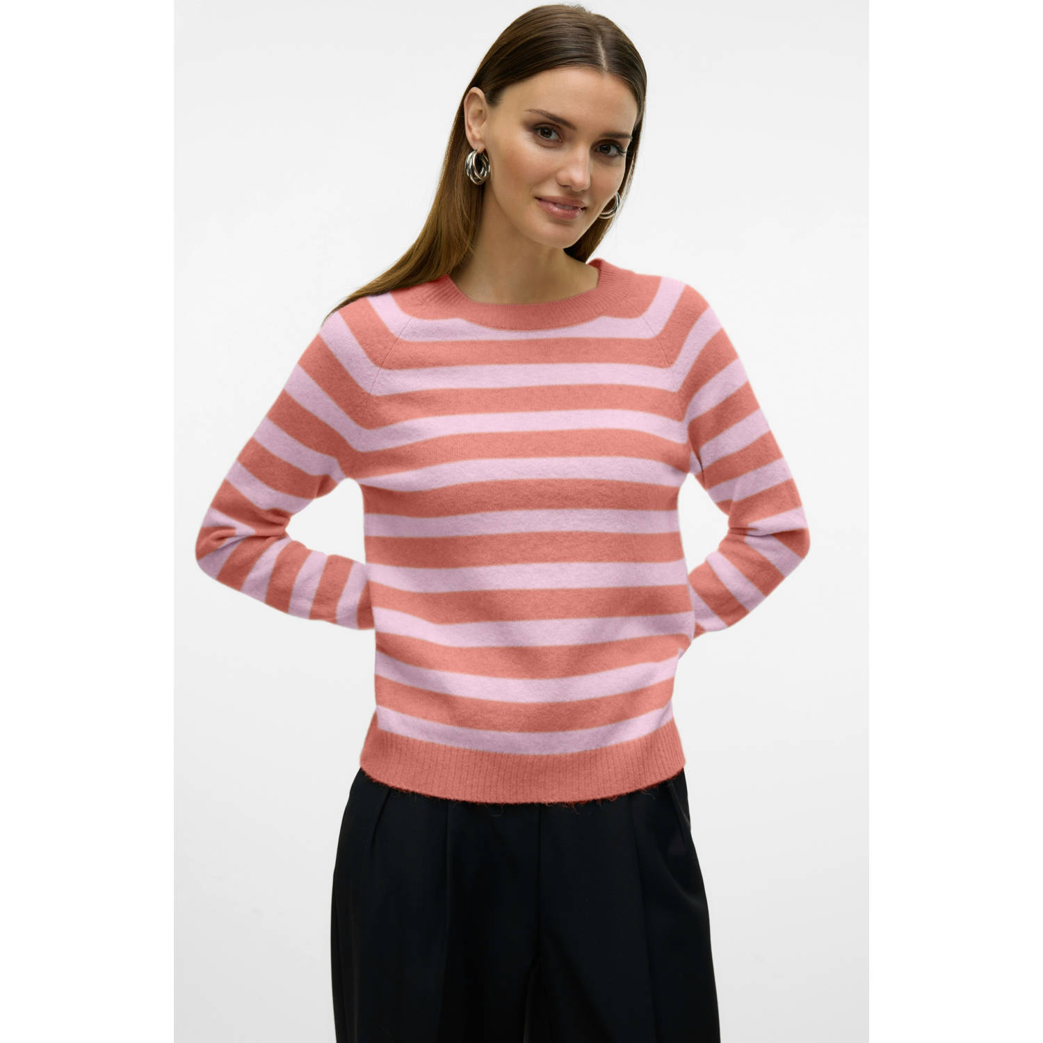 Vero Moda Zachte pullover met lange mouwen en ronde hals model 'DOFFY'