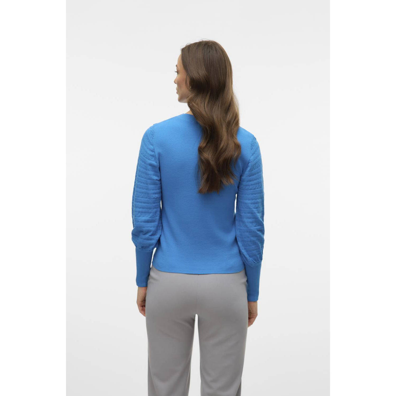 VERO MODA gebreide trui blauw