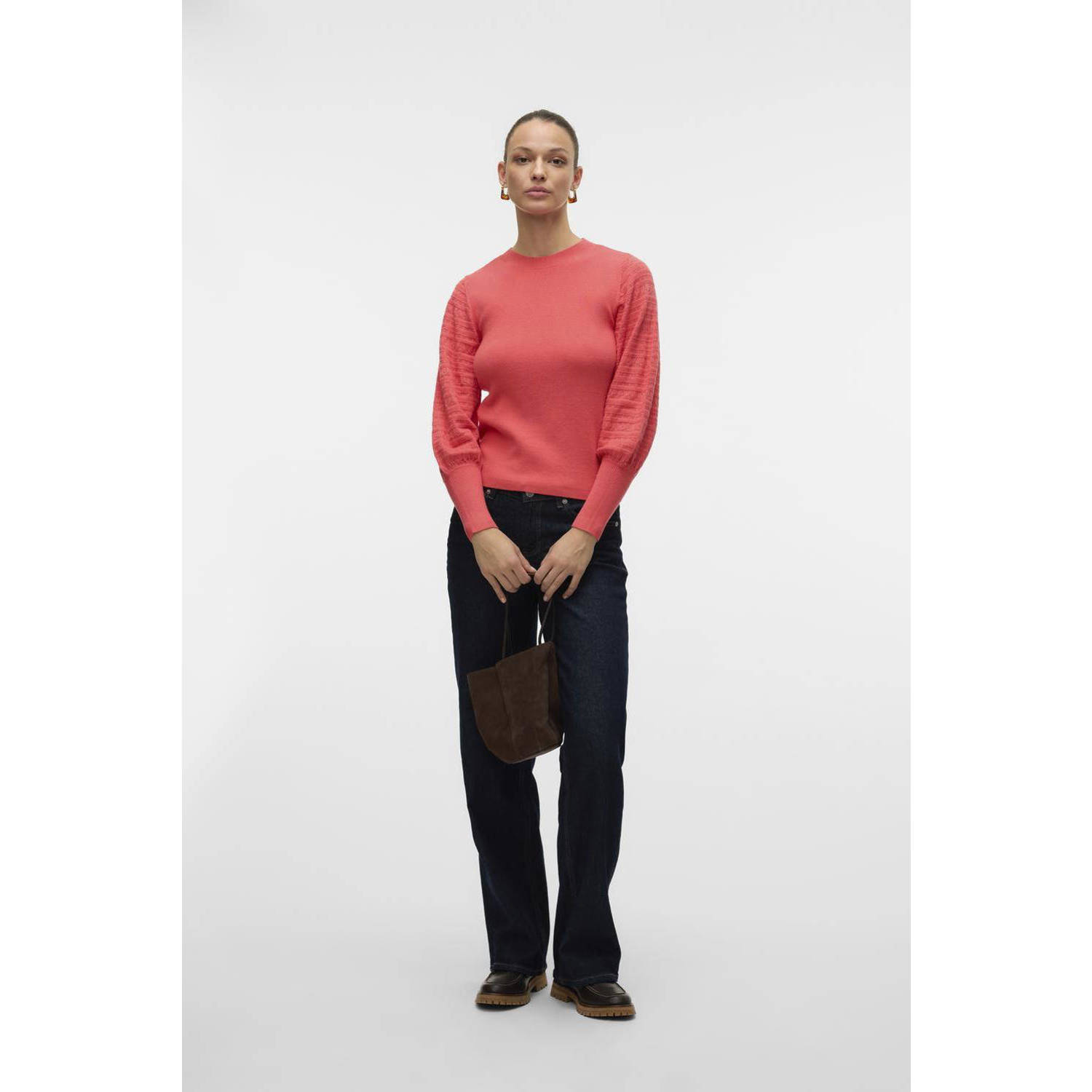 VERO MODA gebreide trui roze