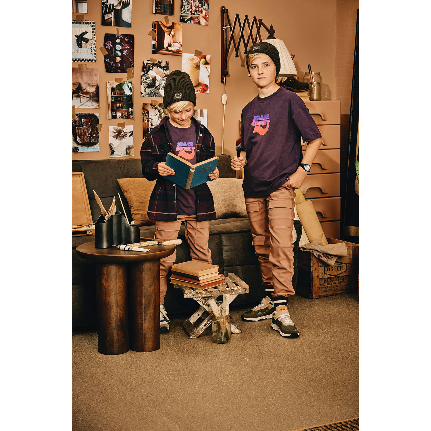 Z8 kids cargobroek Lenny beige