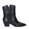 Sacha leren cowboylaarzen zwart