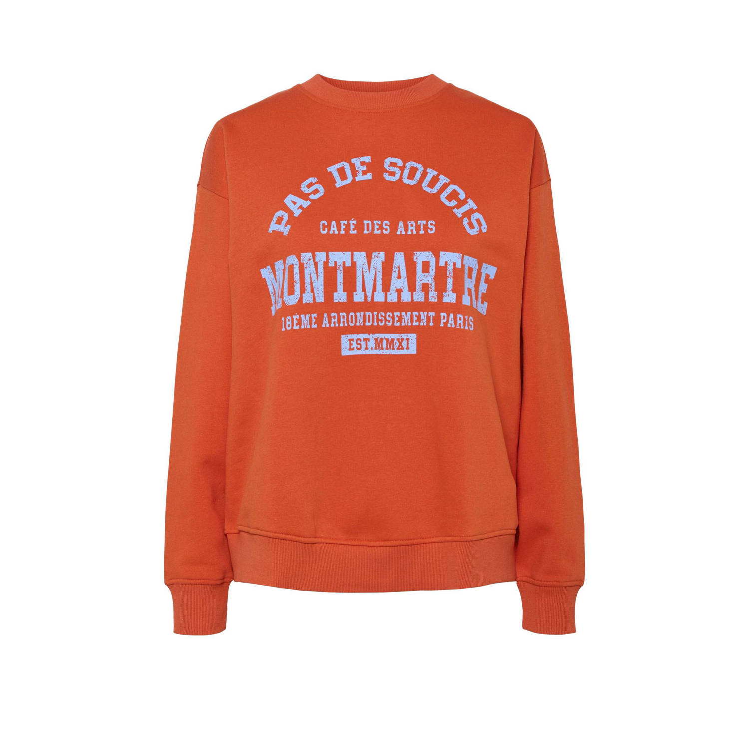 PIECES sweater donker oranje PCMAUDE