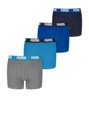 boxershorts - set van 4 grijs / blauw