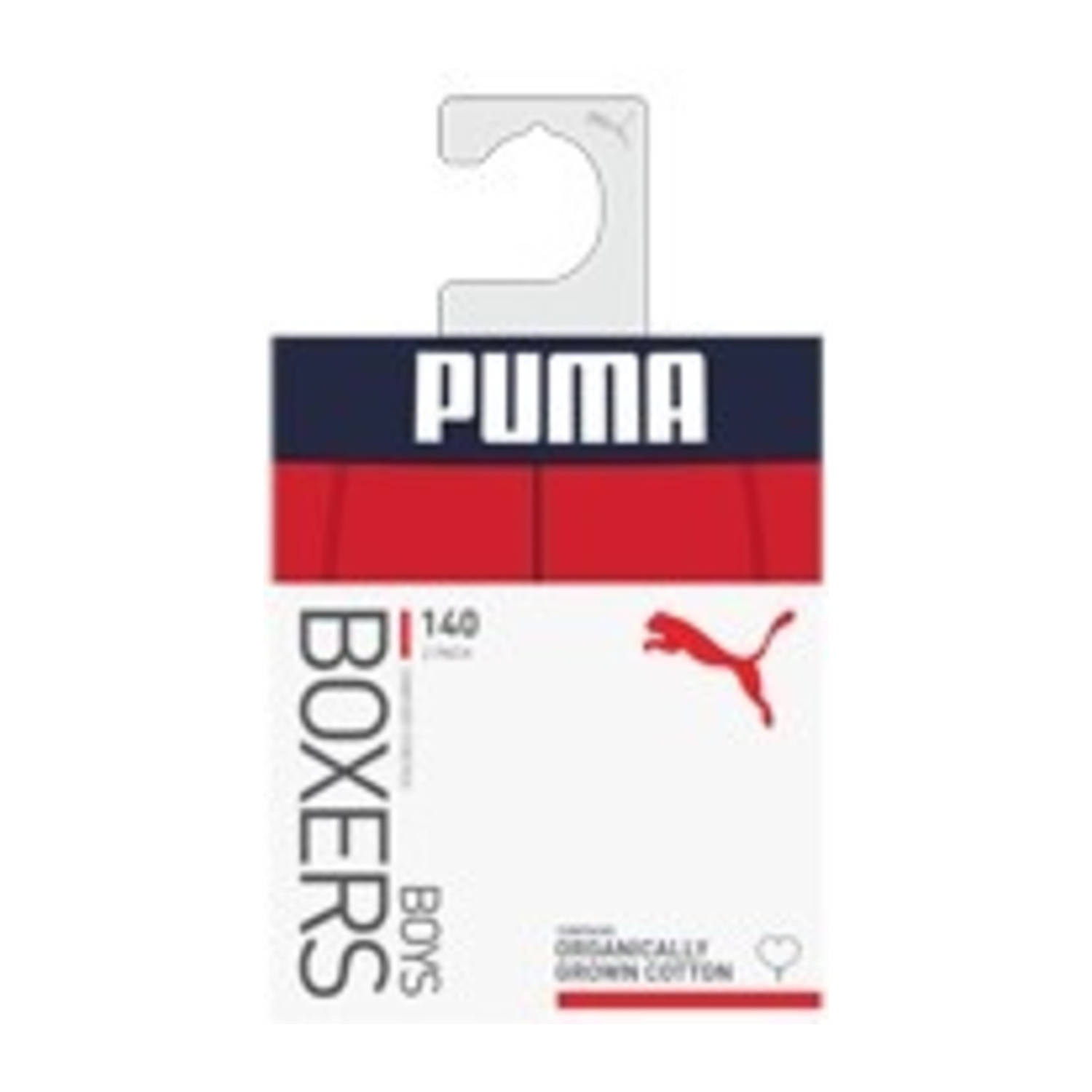 Puma boxershorts set van 2 rood donkerblauw