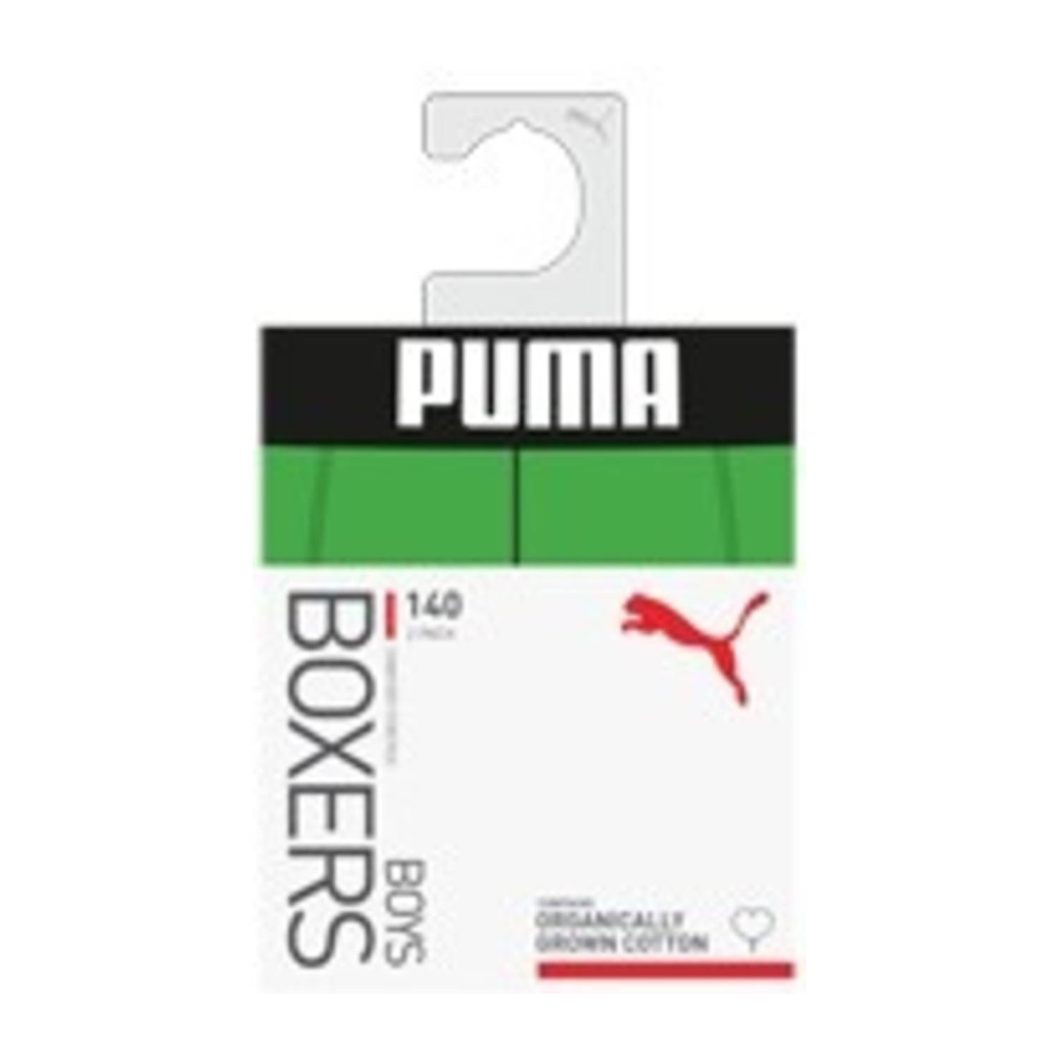 Puma boxershorts set van 2 groen zwart
