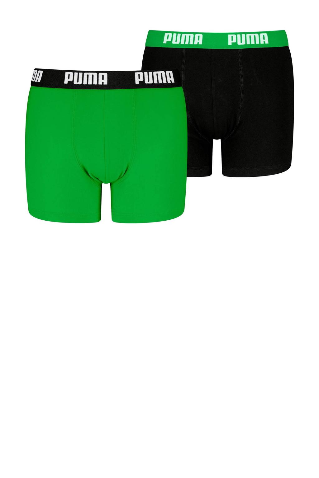 Puma boxershorts - groen/zwart (set van 2)