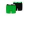 Puma boxershorts - groen/zwart (set van 2)