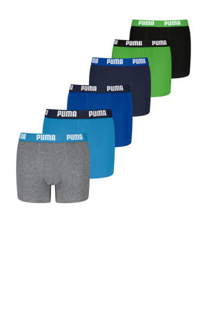 boxershorts - grijs / blauw/ groen (set van 6)