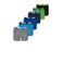 Puma boxershorts - grijs / blauw/ groen (set van 6)