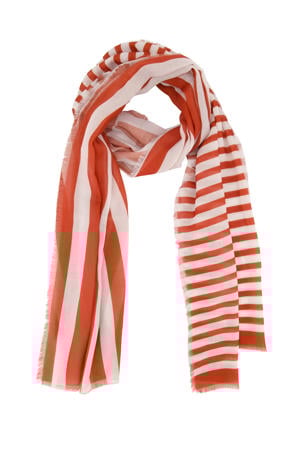 gestreepte sjaal rood