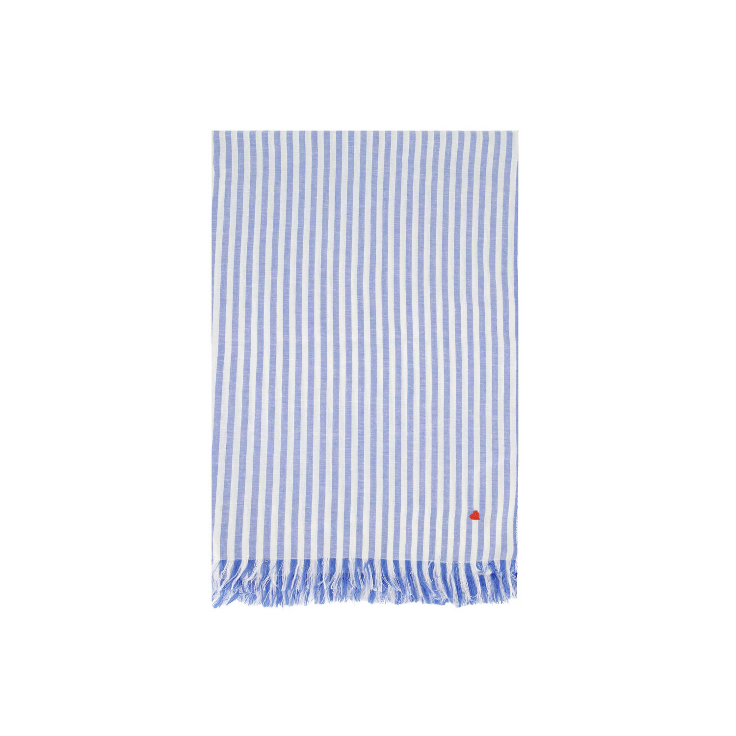 Zusss gestreepte sjaal blauw