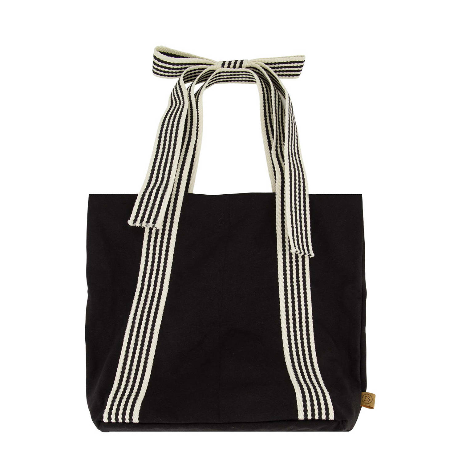 Zusss shopper met strik zwart