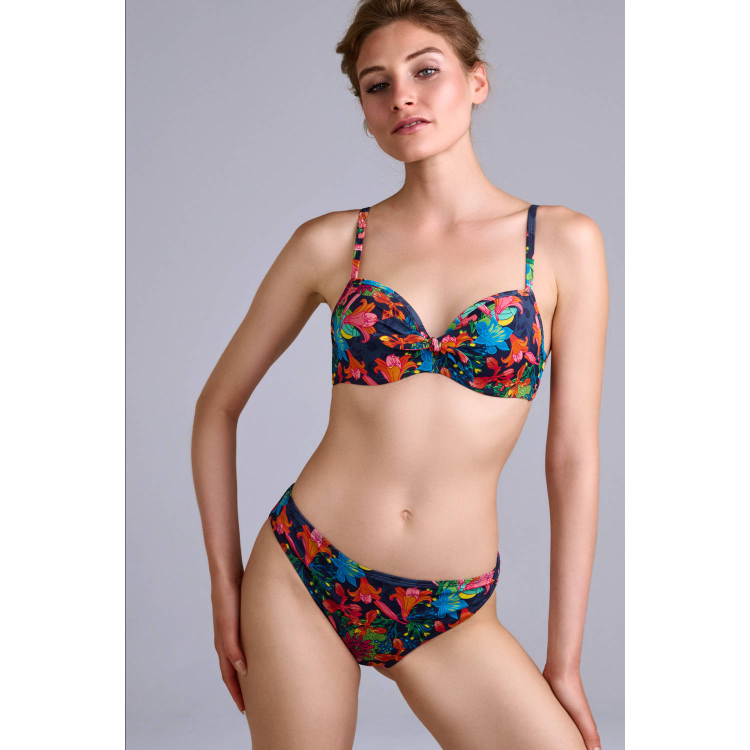 Marlies dekkers bikinibroekje Thalassa donkerblauw multi