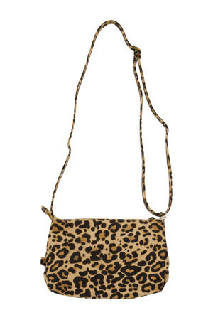  crossbody tas met panterprint bruin