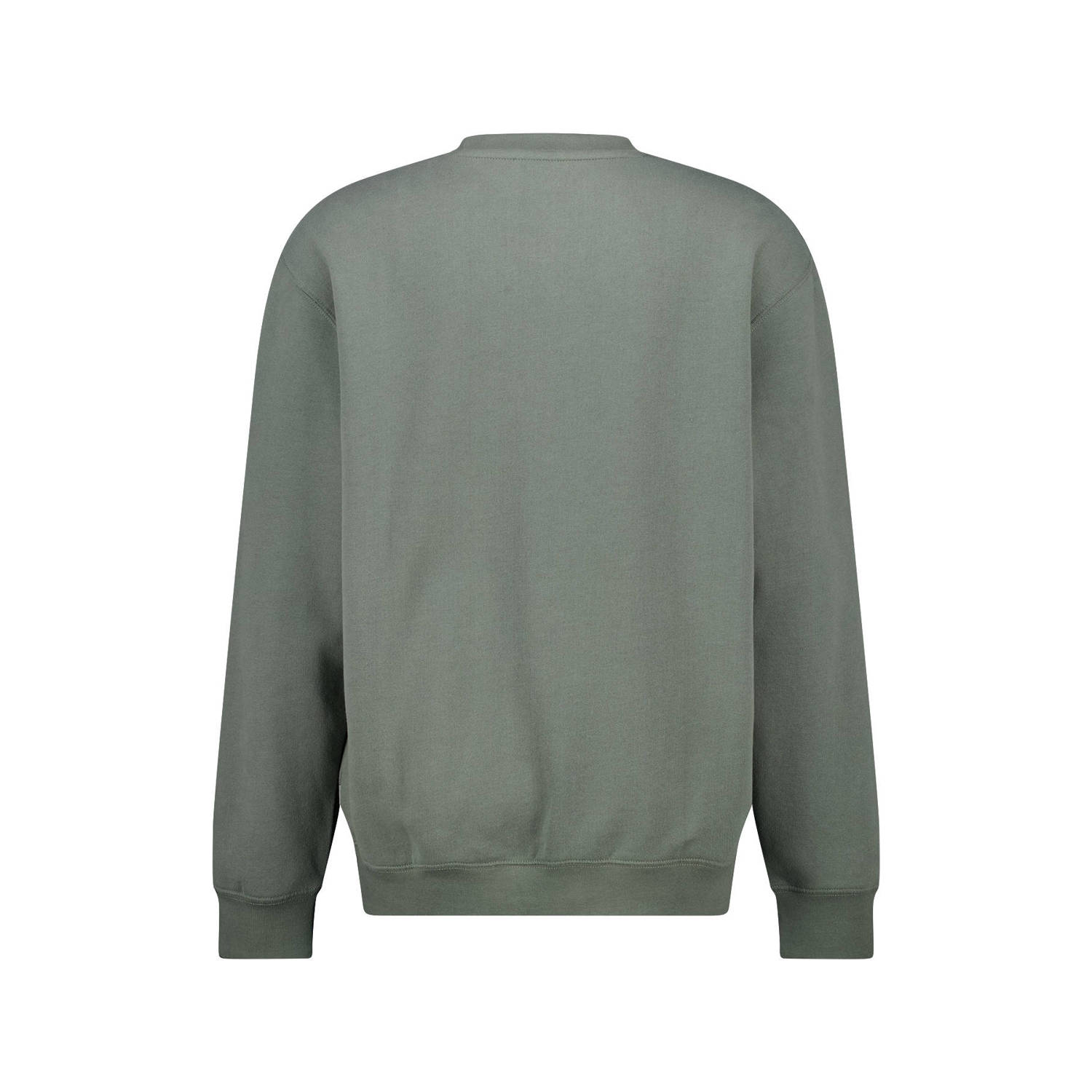 America Today sweater Smith met printopdruk groen