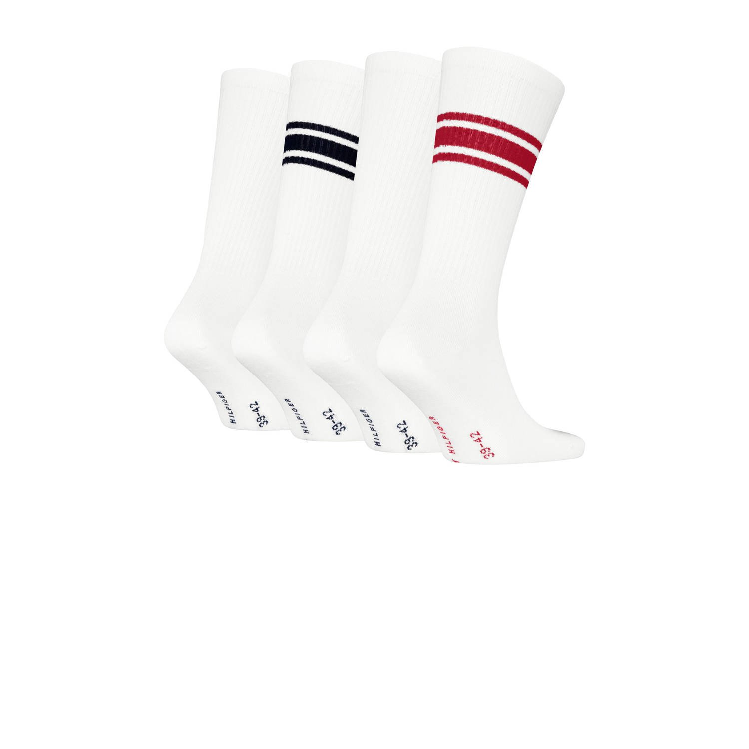 Tommy Hilfiger giftbox sokken set van 4 wit