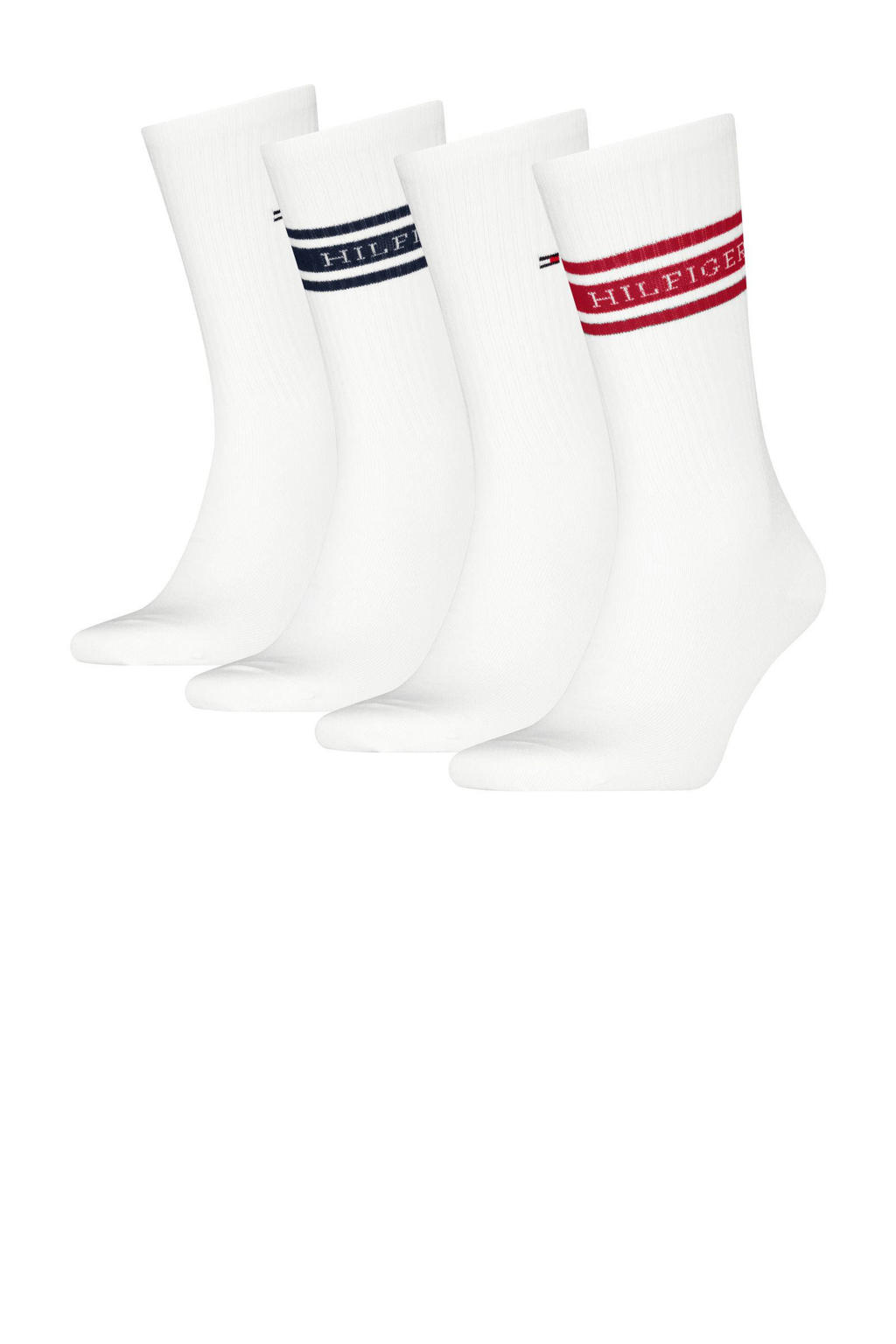 Tommy Hilfiger giftbox sokken - set van 4 wit