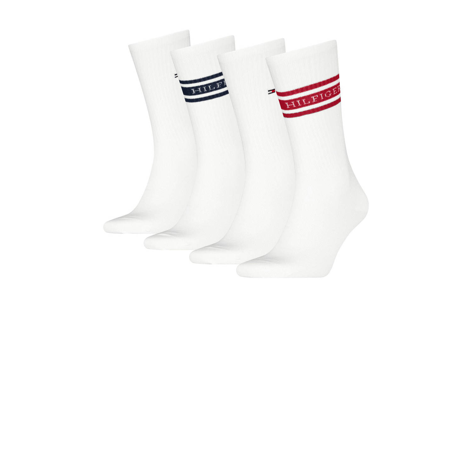 Tommy Hilfiger giftbox sokken set van 4 wit