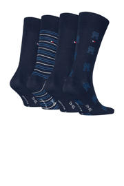 thumbnail: Tommy Hilfiger giftbox sokken - set van 4 blauw