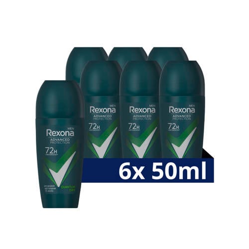 Wehkamp Rexona Men Advanced Protection Quantum Dry anti-transpirant roller - 6 x 50 ml aanbieding