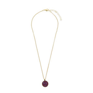 gold plated ketting met Swarovski Kristallen
