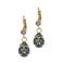 Otazu gold plated oorbellen met Swarovski Kristallen Mini Myrte