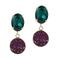 Otazu gold plated oorbellen met Swarovski Kristallen